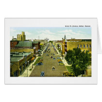 Santa Fe Avenue, Salina, Kansas Greeting Card