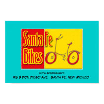 Santa Fe Bikes Poster posters by wpfleming Santa Fe Bikes Poster posters