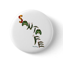 Santa Fe Chili Peppers Pinback Button