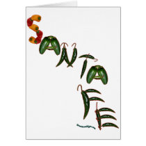 Santa Fe Chili Peppers Greeting Cards