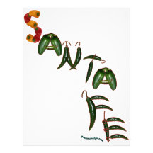Santa Fe Chili Peppers Customized Letterhead