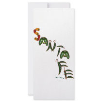 Santa Fe Chili Peppers Custom Rack Card