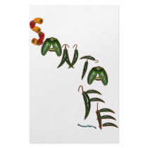 Santa Fe Chili Peppers Customized Stationery