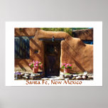 Santa Fe doorway poster