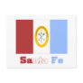 Santa Fe flag with name Post Card