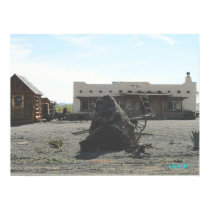 Santa Fe Hacienda with charcoal effect posters