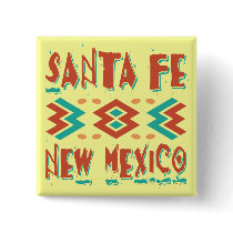 SANTA FE, NEW MEXICO PINBACK BUTTON
