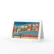 Santa Fe, New Mexico - Large Letter Scenes 2 Cards