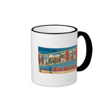 Santa Fe, New Mexico - Large Letter Scenes 2 Coffee Mug