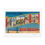 Santa Fe, New Mexico - Large Letter Scenes 2 Post Card