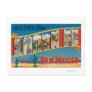 Santa Fe, New Mexico - Large Letter Scenes 2 Post Card