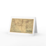 Santa Fé Railroad Route Map 1888 cards