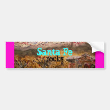 Santa Fe rocks Bumper Sticker