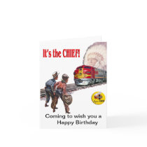 Santa Fe Super Chief Train Birthday Card