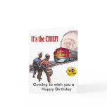 Santa Fe Super Chief Train Birthday Card