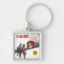 Santa Fe Super Chief Train Keychain