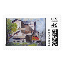 Santa Fe Train Depot-stamps