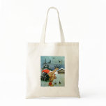Santa feeding birds by hand Crafts & Shopping bag