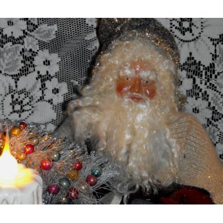 Santa Fixing Tree mousepad
