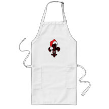 Santa Fleur de lis (1) Apron