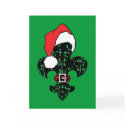 Santa Fleur de lis (2) Card