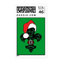 Santa Fleur de lis (2) Postage Stamps