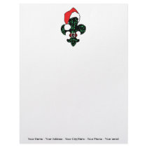 Santa Fleur de lis Personalized Letterhead