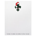 Santa Fleur de lis Personalized Letterhead