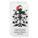 Santa Fleur de lis Photo Greeting Card