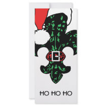 Santa Fleur de lis rack cards