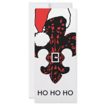 Santa Fleur de lis (red) rack cards by ARTegrity Santa Fleur de lis (red) rack cards