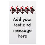 Santa Fleur de lis (red) Stationery Design