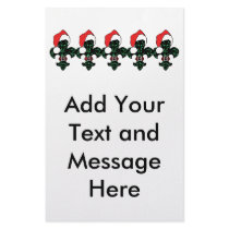 Santa Fleur de lis Customized Stationery