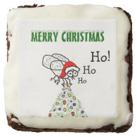 Santa Fly Christmas Brownie