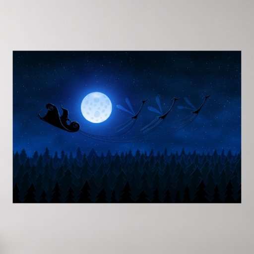 Santa Flying 2 Posters