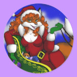 Santa Fox Stickers