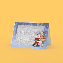 Santa frame Christmas template cards by graphicdoodles Santa frame Christmas template cards