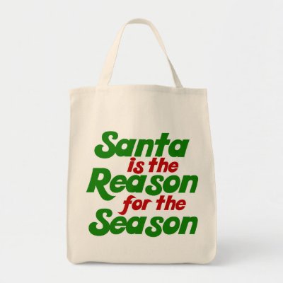 Santa funny christmas humor parody bags