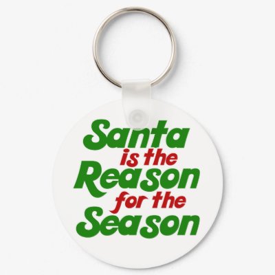 Santa funny christmas humor parody keychain by BoogieMonst