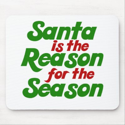 Santa funny christmas humor parody mousepads