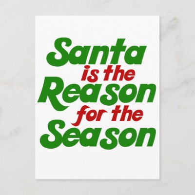 Santa funny christmas humor parody postcards