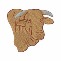 Santa Gertrudis Bull embroidered shirts by ZazzleEmbroidery Santa Gertrudis Bull embroidered shirts