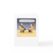 Santa Gets Some Advice Greeting Card