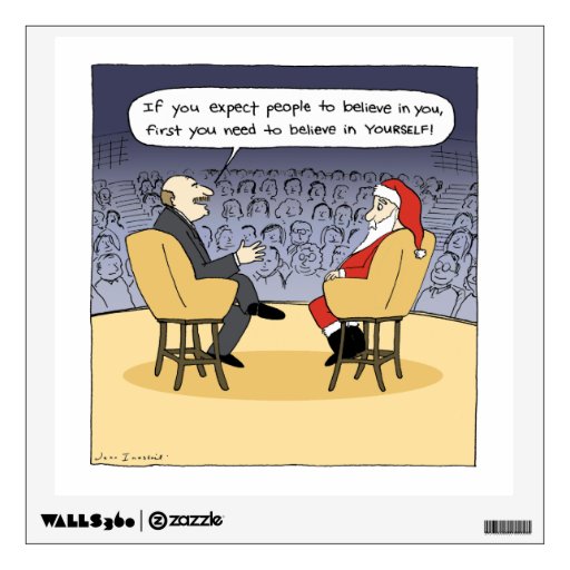 Santa Gets Some Advice - Christmas Therapy Room Graphic | Zazzle