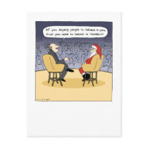 Santa Gets Some Advice postcards