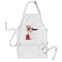 Santa girl martini apron