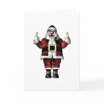 Santa Giving the Finger cards