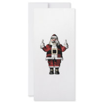 Santa Giving the Finger rack cards
