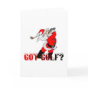 Santa Golf cards