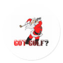 Santa Golf stickers